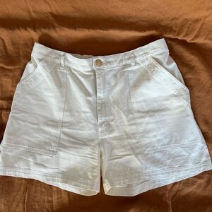 Big Bud Press White Bermuda Shorts Classic Style